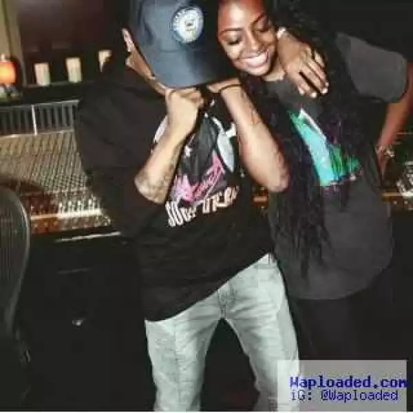 Wizkid Gets Cozy In The Studio With 20-Year-Old American Singer (Photos)